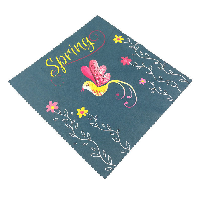 15x18cm Anti Fog Microfiber Cloth 80% โพลีเอสเตอร์ 20% โพลีเอมิด หรือ โพลีเอสเตอร์ 100% สําหรับแว่นตา